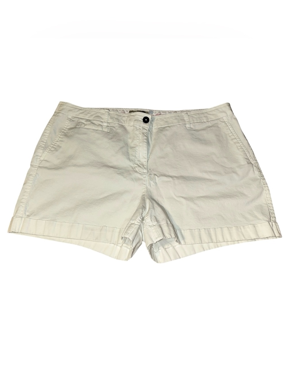 vintage y2k boden women’s size 14 white chino/cotton drill/twill shorts